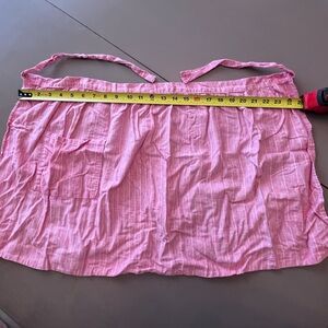 Vintage waist apron handmade faded red